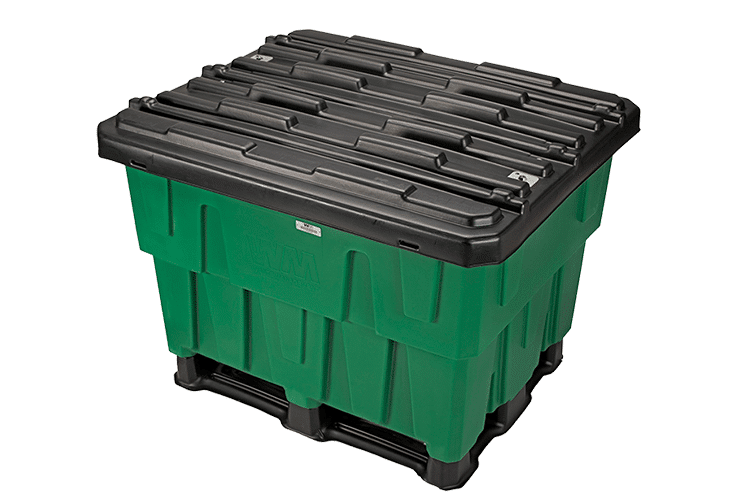 Side View of Plastic Dumpster