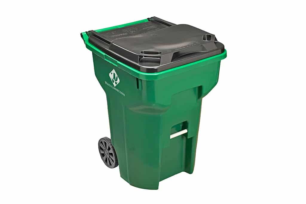 Side View of Trash Can